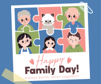 Adorable Day of Families Facebook Post Design