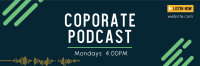 Corporate Podcast Twitter header (cover) Image Preview
