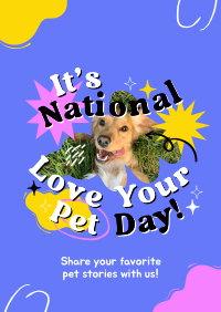 Flex Your Pet Day Flyer Design