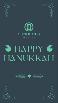 Hanukkah Menorah Ornament Facebook Story Image Preview