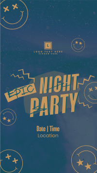 Epic Night Party TikTok video Image Preview