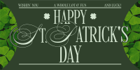 Modern Nostalgia St. Patrick's Day Greeting Twitter Post Preview