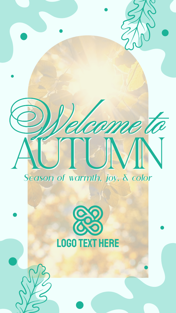 Hello Autumn Facebook Story Design