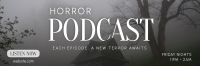Horror Podcast Twitter Header Image Preview