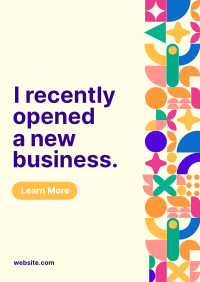 Shapes Open New Business  Poster Image Preview