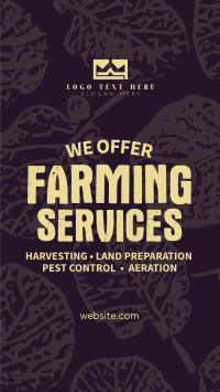 Rustic Farming Services Instagram Story Design