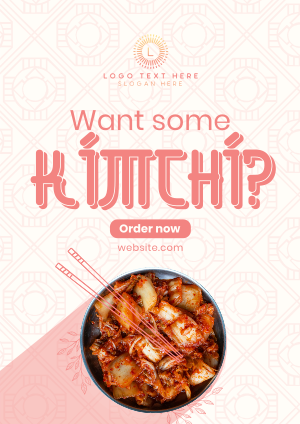 Order Healthy Kimchi Flyer Image Preview
