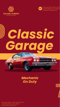 Classic Garage Instagram Story Design