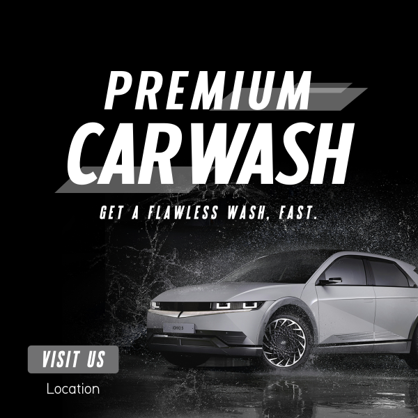 Premium Car Wash Instagram Post Design