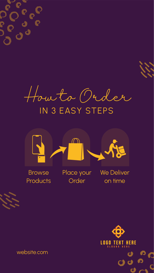 Easy Order Guide Instagram Story Design Image Preview