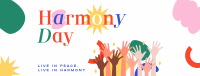 Simple Harmony Day Facebook Cover Design