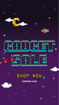 Retro Gadget Sale Facebook Story Design