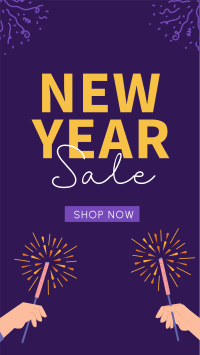 Cheers To New Year Sale Instagram story Image Preview