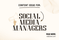 Social Media Manager Pinterest Cover Design