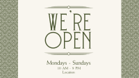 Minimalist Luxury Restaurant Animation Preview