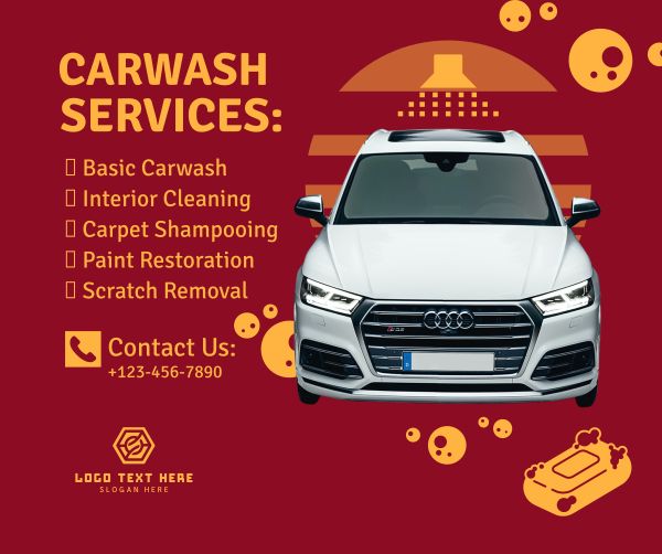 New Carwash Company Facebook Post Design Image Preview