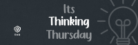 Minimalist Light Bulb Thinking Thursday Twitter Header Image Preview