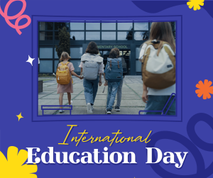 Education Day Celebration Facebook post Image Preview