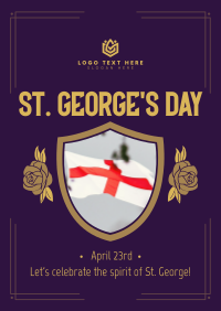 St. George's Day Celebration Flyer Design