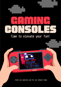 Gaming Consoles Sale Poster Design