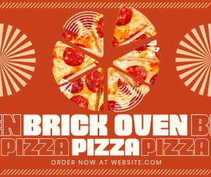 Simple Brick Oven Pizza Facebook Post Image Preview