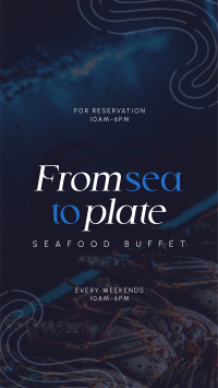 Seafood Cuisine Buffet TikTok Video Design
