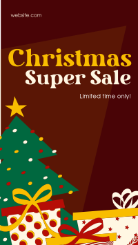 Christmas Super Sale Facebook story Image Preview