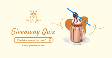 Giveaway Quiz Facebook ad