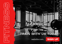 Train With Us Postcard Image Preview