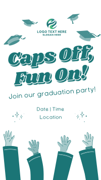 Caps Off Fun On Graduation Party Facebook story Image Preview
