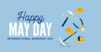 International Workers Day Facebook Ad Design