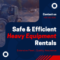 Corporate Heavy Equipment Rentals Instagram post Image Preview