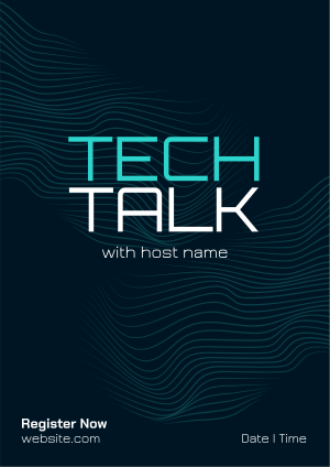 Futuristic Talk Flyer Image Preview