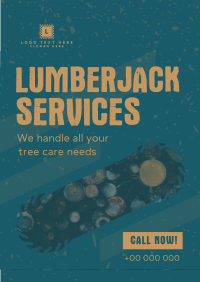 Trusted Lumberjack Service Poster Design