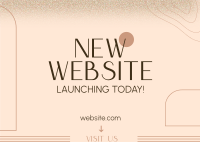 Simple Website Launch Postcard Design