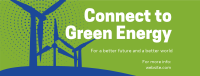 Green Energy Silhouette Facebook cover Image Preview