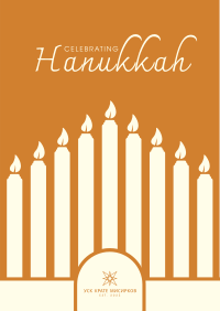 Celebrating Hanukkah Candles Flyer Image Preview