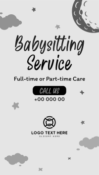 Cute Babysitting Services Instagram reel Image Preview