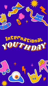 Youth Day Stickers Facebook Story Design