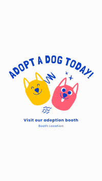 Adopt A Dog Today Facebook Story Design