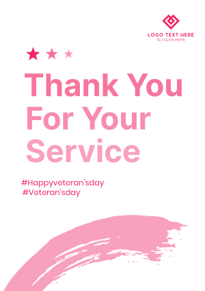 Thank You Veterans Flyer Image Preview