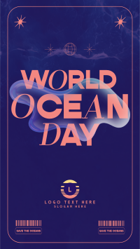 Y2K Ocean Day Instagram Reel Design
