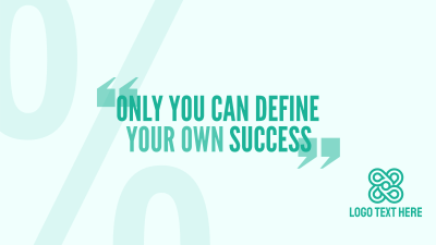 Your Own Success YouTube cover (channel art)