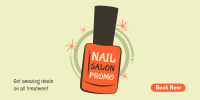 Nail Salon Discount Twitter Post Design