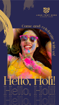 Hello Holi Instagram story Image Preview