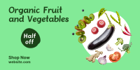 Organic Vegetables Market Twitter Post Design