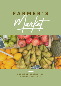 Organic Market Poster Design
