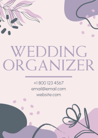 Abstract Wedding Organizer Flyer Design