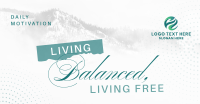 Living Balanced & Free Facebook Ad Design