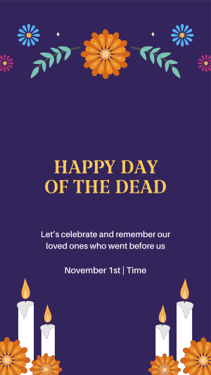 Day of the Dead Facebook story Image Preview